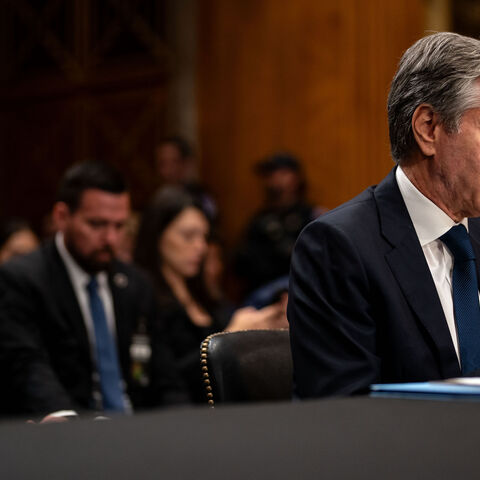 US Secretary of State Antony Blinken testifies before the Senate Foreign Relations Committee on Capitol Hill on May 21, 2024 in Washington, DC. 