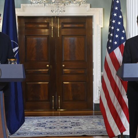 US Secretary of State Antony Blinken and NATO Secretary General Jens Stoltenberg.