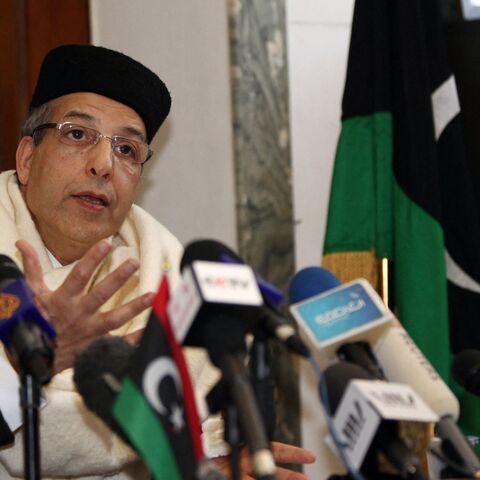 Libyan Central Bank Governor Sadiq al-Qabir speaks during a news conference in Tripoli, Jan. 13, 2012.