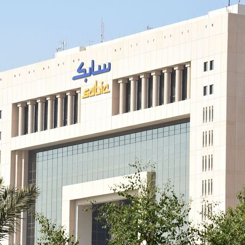 A picture taken on Jan. 17, 2016, shows the headquarters of Saudi Basic Industries Corporation (SABIC) in the Saudi capital, Riyadh. 