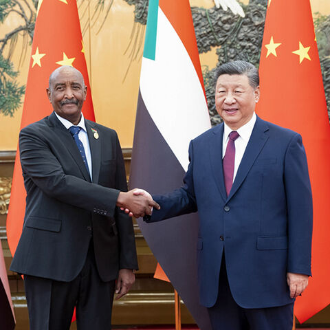 Chinese President Xi Jinping meets with Chairman of Sudan's Sovereignty Council Abdel Fattah Al-Burhan, who is in Beijing for the 2024 Summit of the Forum on China-Africa Cooperation (FOCAC), at the Great Hall of the People in Beijing, capital of China, Sept. 6, 2024. 