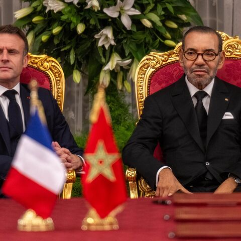 France's President Emmanuel Macron and Morocco's King Mohammed VI