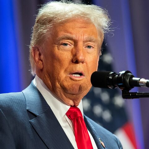 President-elect Donald Trump speaks at a House Republicans Conference meeting at the Hyatt Regency on Capitol Hill on Nov. 13, 2024, in Washington, DC.