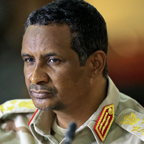 Sudan's paramilitary Rapid Support Forces commander, General Mohamed Hamdan Daglo (Hemedti), now de facto deputy military leader, attends a meeting of representatives of the tripartite mechanism in the Sudanese capital Khartoum on June 8, 2022. 