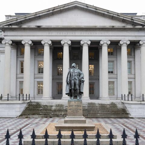 The US Treasury Department building is seen in Washington, on Jan. 19, 2023.