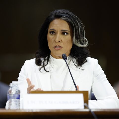 Tulsi Gabbard testifies during her confirmation hearing before the Senate Intelligence Committee on Jan. 30, 2025, in Washington, DC.