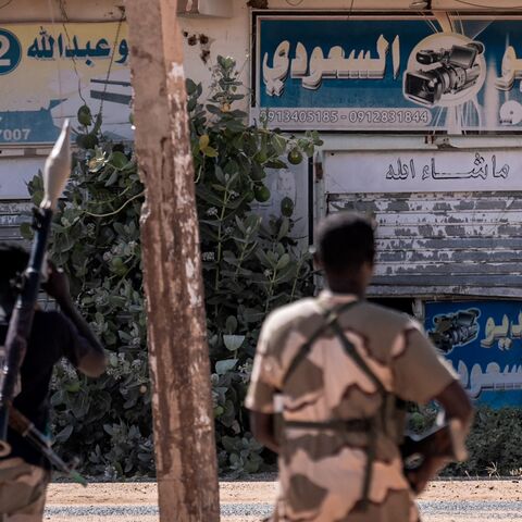 Sudanese army soldiers patrol an area in Khartoum North, on Nov. 3, 2024. 