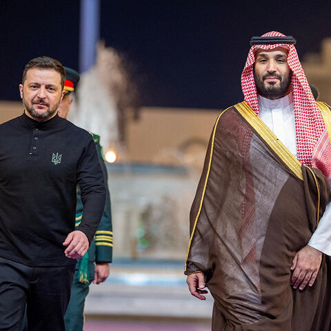 Saudi Crown Prince, Mohammed bin Salman meets Ukrainian President Volodymyr Zelenskyy during his visit to Jeddah, Saudi Arabia, March 10.