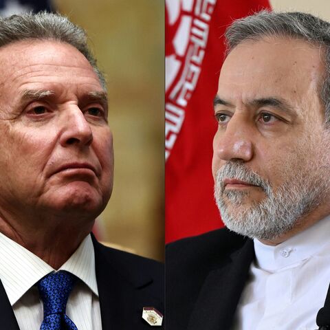  (COMBO) This combination of pictures created on April 09, 2025 shows US Middle East envoy Steve Witkoff after a meeting with Russian officials at Diriyah Palace, in Riyadh, Saudi Arabia, on February 18, 2025 (L); and Iran's Foreign Minister Abbas Araghchi speaking to AFP during an interview at the Iranian consulate in Jeddah on March 7, 2025. Iran said on April 9 a new nuclear deal could be agreed with the United States provided Tehran's longtime adversary shows sufficient goodwill in upcoming talks, as Is