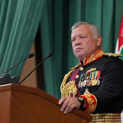 In this Dec. 10, 2020, photo released by the Royal Hashemite Court, Jordan's King Abdullah II gives a speech during the inauguration of the 19th parliament's non-ordinary session, in Amman, Jordan.