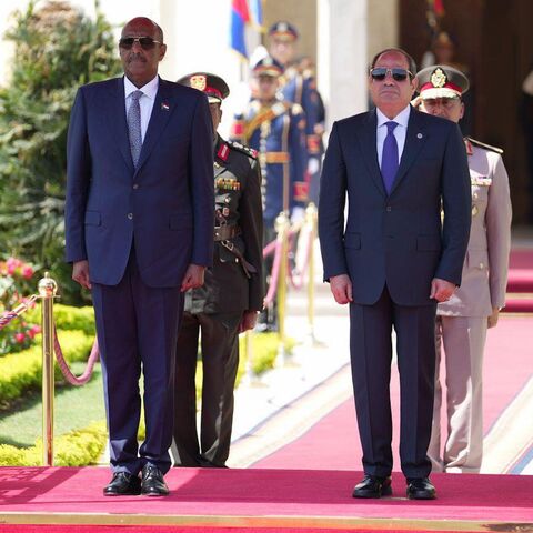 President Abdel Fattah al-Sisi received President of the Sovereign Council of the Republic of the Sudan General Abdel-Fattah Al-Burhan at Cairo International Airport.