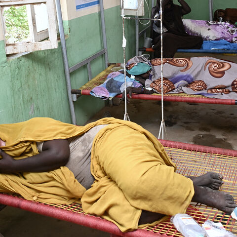 Cholera patients are treated at a clinic in Sudan's Red Sea State on September 25, 2024.
