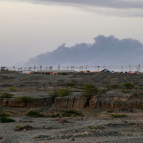 Smoke rises from the airport of Port Sudan following reported attacks early on May 4, 2025. 