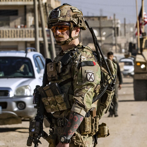 US soldiers patrol in Syria's northeastern city Qamishli, in the Hasakeh province, mostly controlled by Kurdish-led Syrian Democratic Forces (SDF), on Jan. 9, 2025. 