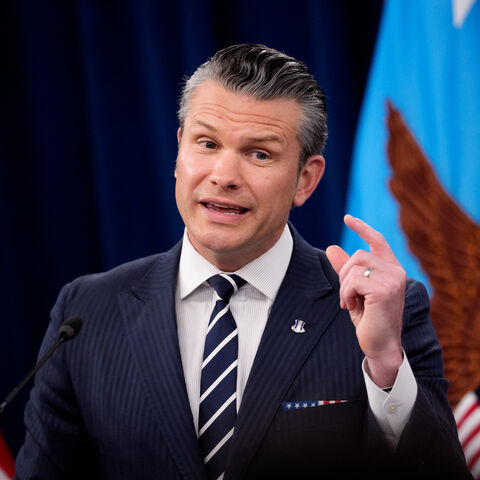 ARLINGTON, VIRGINIA - JUNE 22: U.S. Defense Secretary Pete Hegseth speaks during a news conference at the Pentagon on June 22, 2025 in Arlington, Virginia. U.S. President Donald Trump gave an address to the nation last night after three Iranian nuclear facilities were struck by the U.S. military. (Photo by Andrew Harnik/Getty Images)