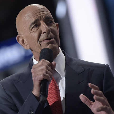 CEO of Colony Capital Tom Barrack speaks during the Republican National Convention at the Quicken Loans Arena in Cleveland, Ohio on July 21, 2016.
