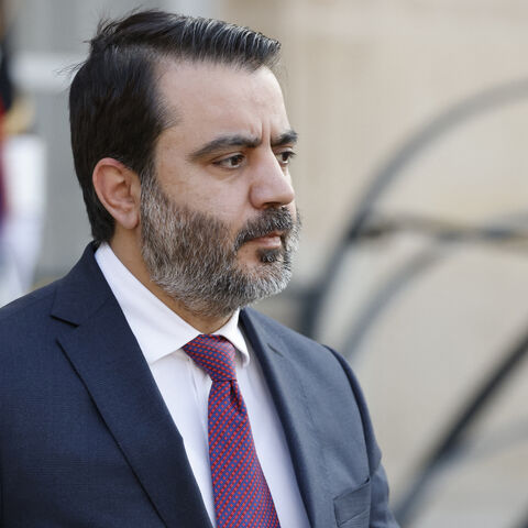 Syrian Foreign Minister Asaad al-Shaibani looks on as he leaves following a press conference and a meeting with French President at the Elysee Palace in Paris, on May 7, 2025. Syrian interim President Ahmed al-Sharaa arrived in Paris on May 7, state media reported, on his first visit to Europe since overthrowing longtime ruler Bashar al-Assad in December. (Photo by Ludovic MARIN / AFP) (Photo by LUDOVIC MARIN/AFP via Getty Images)