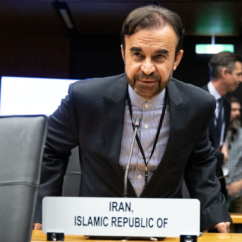 Iran's ambassador to the International Atomic Energy Agency (IAEA) Reza Najafi arrives to an extraordinary IAEA's Board of Governors meeting at the agency's headquarters in Vienna, Austria on June 23, 2025. (Photo by Joe Klamar / AFP) (Photo by JOE KLAMAR/AFP via Getty Images)