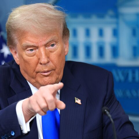 President Donald Trump answers questions during a press conference on recent Supreme Court rulings in the briefing room at the White House on June 27, 2025, in Washington.