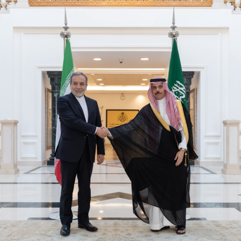 Saudi Foreign Minister Prince Faisal bin Farhan received Iranian Foreign Minister Abbas Araghchi on July 8, 2025, in Mecca, Saudi Arabia.
