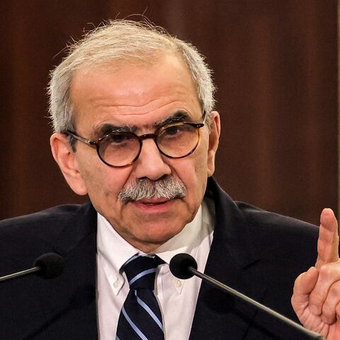 Lebanon's new Prime Minister-designate Nawaf Salam delivers a statement at the presidential palace in Baabda, east of Beirut, on Jan. 14, 2025. 