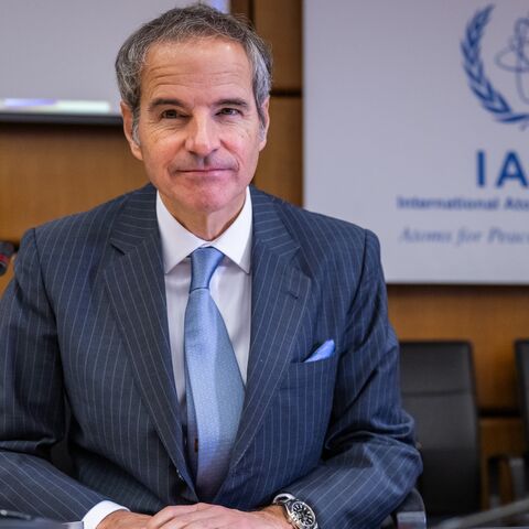 Rafael Grossi, director general of the International Atomic Energy Agency, arrives for an IAEA Board of Governors meeting at the IAEA headquarters on June 23, 2025, in Vienna, Austria.