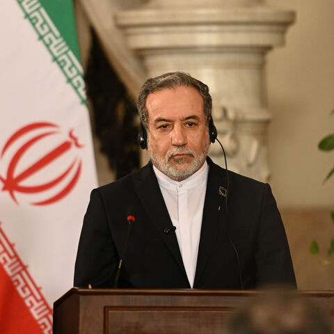Iranian Foreign Minister Abbas Araghchi attends a joint press conference following the signing of an Egypt-backed agreement on practical modalities to resume nuclear inspections on the Iranian nuclear program on Sept. 9, 2025 in Cairo, Egypt.