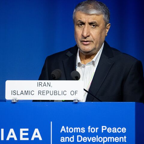 Mohammad Eslami, head of the Atomic Energy Organization of Iran, speaks during the 69th annual International Atomic Energy Agency general conference on Sept. 15, 2025, in Vienna, Austria.