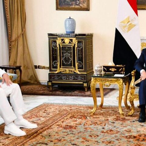 President Abdel Fattah El-Sisi received on Monday, Sept. 8, 2025, Commander of the United States Central Command Adm. Brad Cooper at Al-Ittihadiya Palace, in Cairo.