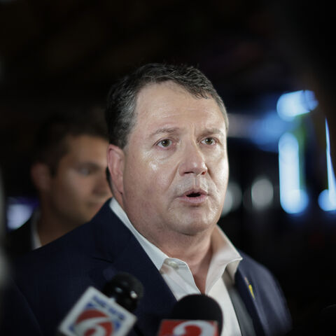 Florida's Republican state Sen. Randy Fine speaks with the media after winning the 6th District race to replace GOP former Rep. Michael Waltz, who is now President Donald Trump’s national security adviser on April 01, 2025 in Ormond Beach, Florida. 