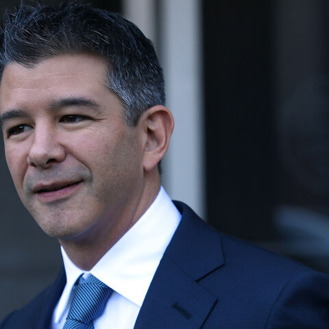 Former Uber CEO Travis Kalanick leaves the Phillip Burton Federal Building on day three of the trial between Waymo and Uber Technologies on February 7, 2018 in San Francisco, California. 