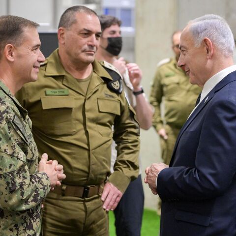 The Prime Minister was accompanied by his Chief-of-Staff, Tzachi Braverman, IDF Chief-of-Staff Lt.-Gen. Eyal Zamir, ISA Director David Zini, his Military Secretary Maj.-Gen. Roman Gofman, the Head of IDF Coordination Command, Maj.-Gen. Yaki Dolf, and senior IDF officials.