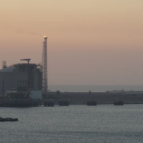 View of Damietta Segas LNG Terminal, in Damietta, Egypt, which is an export terminal belong to Spanish Egyptian Gas Company.