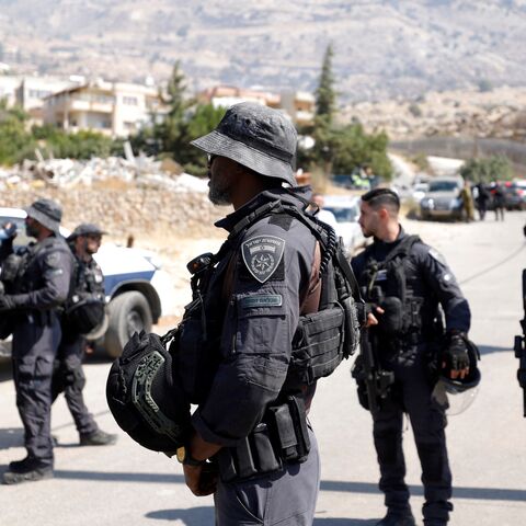 Israeli special forces secure the area along the border fence, near the town of Majdal Shams, in the Israeli-annexed Golan Heights, on July 17, 2025.
