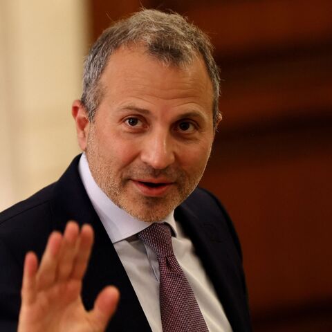 Lebanese MP Gebran Bassil attends the 12th parliamentary session to elect a new president in Beirut's downtown district on June 14, 2023.