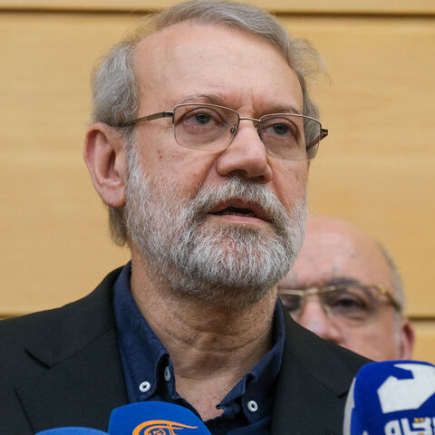 Ali Larijani, Secretary of Iran's Supreme National Security Council, arrives in Beirut, Lebanon, on Sept. 27, 2025, to attend a memorial service for Hezbollah leader Hassan Nasrallah. 