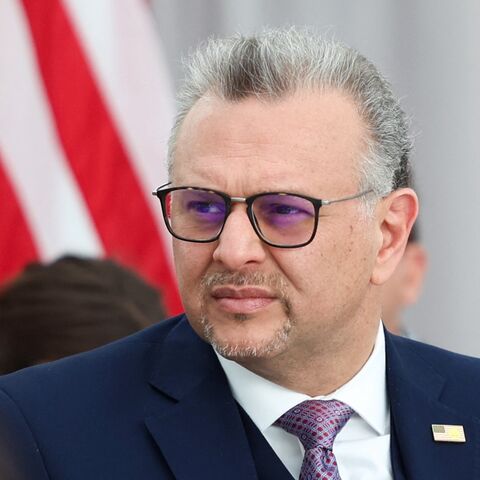 US Department of State's senior advisor to the president for Arab and African Affairs Massad Fares Boulos attends the Sudan Humanitarian Fund event at the Institute of Peace in Washington, on Feb. 3, 2026.