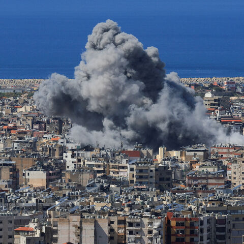 Smoke billows after an Israeli strike on Beirut's southern suburbs, following an escalation between Hezbollah and Israel amid the U.S.-Israeli conflict with Iran, Lebanon, March 9, 2026. REUTERS/Mohamed Azakir