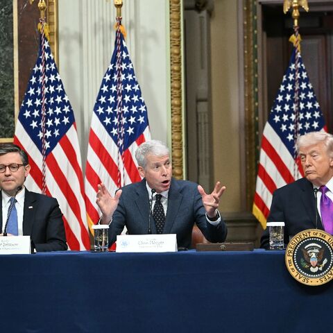 US Energy Secretary Chris Wright (C) has vehemently defended President Donald Trump's (R) policies in the wake of the Iran war