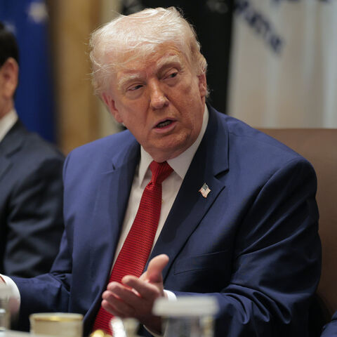 US President Donald Trump speaks during a Cabinet meeting in the Cabinet Room of the White House on March 26, 2026 in Washington, DC. 