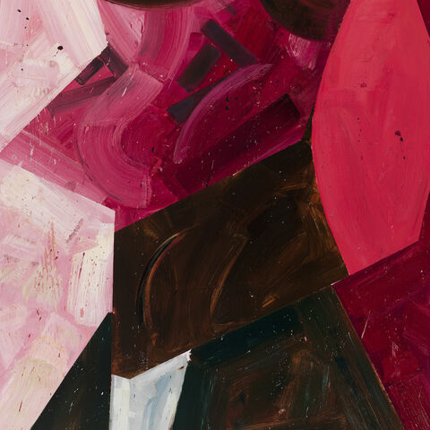 Amir Khojasteh. A Man Burning. No. 2. 2023. Oil on canvas. 200x180cm. (Courtesy of Carbon 12 Gallery and the artist)