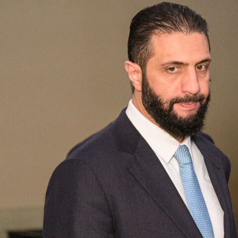 President of Syria Ahmed al-Shara arrives for the 80th session of the UN’s General Assembly (UNGA) at UN Headquarters on Sept. 23, 2025 in New York City. 