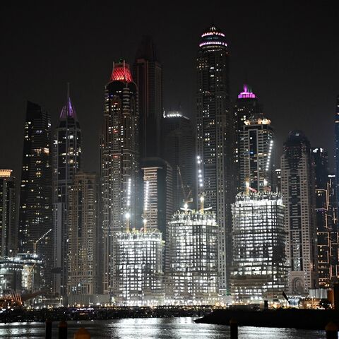 A view of Dubai Marina in Dubai on March 3, 2026. 