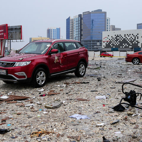 A photograph shows the damage in the aftermath of a drone strike in the Seef district of Manama on March 10, 2026. 