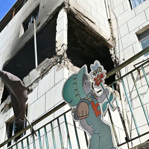 This picture taken on April 9, 2026, shows the site of an Israeli airstrike that targeted the Basta neighbourhood of Beirut the day before. Calls were mounting for the ceasefire between the US and Iran to be extended to Israel's war with Hezbollah, after a massive wave of Israeli strikes on Lebanon killed more than 200 people. (Photo by FADEL itani / AFP via Getty Images)