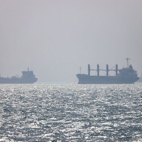 Vessels in the Strait of Hormuz near Bandar Abbas, Iran, May 4, 2026. Amirhosein Khorgooi/ISNA/WANA (West Asia News Agency) via REUTERS/File Photo