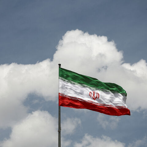 An Iranian flag, amid a ceasefire between U.S. and Iran, in Tehran, Iran, April 27, 2026. Majid Asgaripour/WANA (West Asia News Agency) via REUTERS
