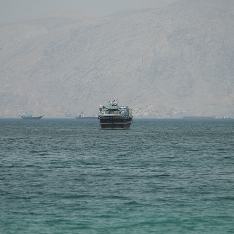 Vessels at the Strait of Hormuz, as seen from Musandam, Oman, June 22, 2026. REUTERS/Stringer