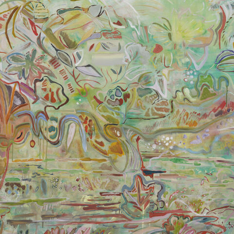 Alia Ahmad. “In Time, A Bloom.” 2026. Oil on canvas. (Photo courtesy of the artist. Photography by Kitmin Lee for White Cube)