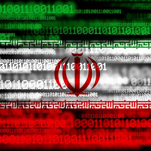 Flag of Iran on binary code. — Getty Images